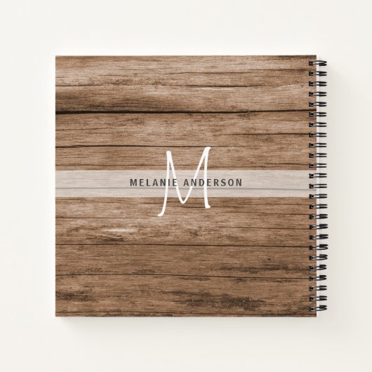 BESTE TEACHER OOIT Monogram Journal Dank je Notitieboek (Achterkant)