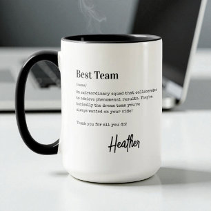 Beste Team Bedankt Werknemer Waarderingsgeschenk  Mok