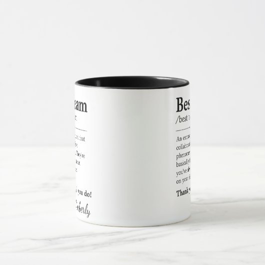 Beste Team Definition Coworker Boss Kantoor Mok (Midden)