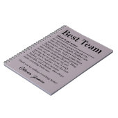 Beste Team Definition Custom Employee Appreciation Notitieboek (Linkerzijde)
