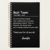 Beste Team Definition werknemer waardering Custom Planner (Voorkant)
