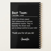 Beste Team Definition werknemer waardering Custom Planner (Achterkant)