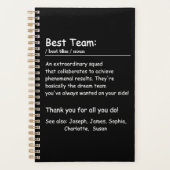 Beste Team Definition werknemer waardering Custom Planner (Voorkant)