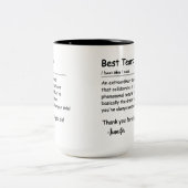 Beste Team Definition werknemer waardering Custom Tweekleurige Koffiemok (Center)