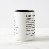 Beste Team Definition werknemer waardering Custom Tweekleurige Koffiemok (Center)