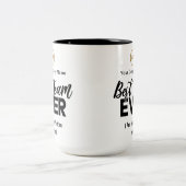 Beste team ooit | Aangepaste naam en Logo Tweekleurige Koffiemok (Center)