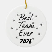 Beste team ooit collega keramisch ornament (Voorkant)
