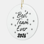 Beste team ooit collega keramisch ornament (Links)
