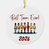 Beste Team Ooit Collega  Keramisch Ornament (Voorkant)