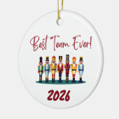 Beste Team Ooit Collega  Keramisch Ornament (Links)