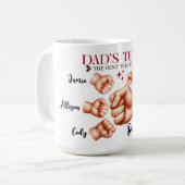 Beste team ooit: een Vadersprijs, Gepersonaliseerd Koffiemok (Voorkant links)