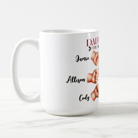 Beste team ooit: een Vadersprijs, Gepersonaliseerd Koffiemok (Links)