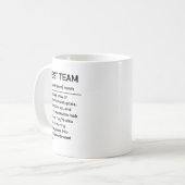 Beste Team Ooit | Leuke Moderne Team Erkenning Koffiemok (Voorkant links)