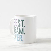 Beste Team Ooit | Leuke Moderne Team Erkenning Koffiemok (Voorkant links)