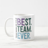 Beste Team Ooit | Leuke Moderne Team Erkenning Koffiemok (Links)