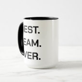 Beste Team Ooit | Leuke Moderne Team Waardering Mok (Voorkant links)