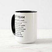 Beste Team Ooit | Leuke Moderne Team Waardering Mok (Voorkant links)