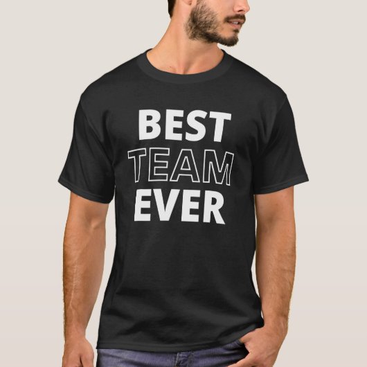 Beste team ooit Mannen en Kind van vrouwen T-shirt (Voorkant)