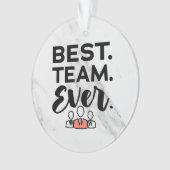 Beste team ooit, teamcadeaus voor medewerkers ornament (voorkant)