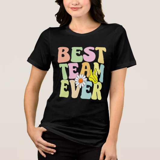 Beste team ooit Tri-Blend shirt (Voorkant)