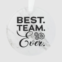 Beste team ooit, waarderingsgeschenken voor werkne ornament