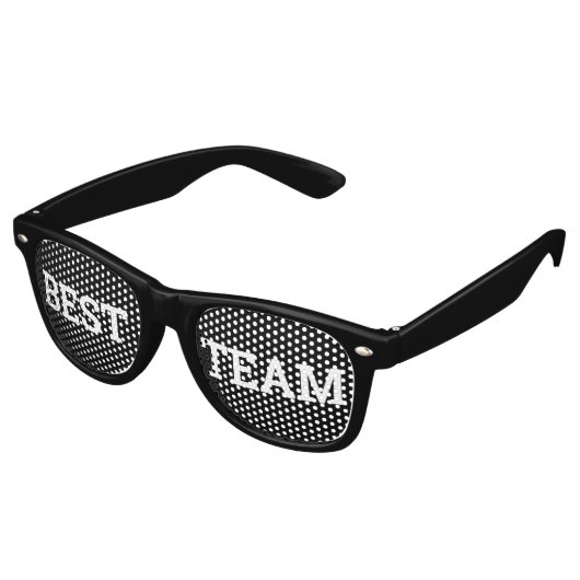 BESTE TEAM retro Shades / Fun Party Sunbribril Retro Zonnebril (Gekanteld)