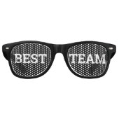 BESTE TEAM retro Shades / Fun Party Sunbribril Retro Zonnebril (Voorkant)