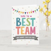Beste Team Verjaardagskaart Kaart (Gele Bloem)