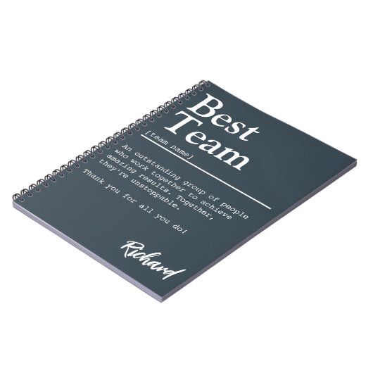 Beste teamdefinitie Aangepaste waardering voor med Notitieboek (Linkerzijde)