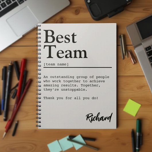 Beste teamdefinitie  teamgeest notitieboek