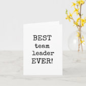 Beste teamleider Boss Waardering Kaart (Gele Bloem)