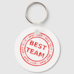 Beste teamstempel - prijs, eerst, kampioen, trofee sleutelhanger