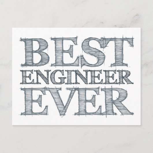 Beste technicus ooit briefkaart (Voorkant)