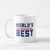 Beste technicus ter wereld koffiemok (Links)