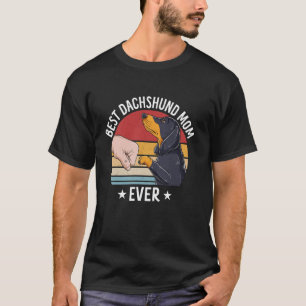 Beste teckel moeder ooit Schattige teckel hond mam T-shirt