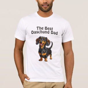 Beste teckel papa ooit - Grappig Doxie eigenaar ca T-shirt