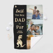 Beste Tee Rex Papa door Par 3 Foto Grappig Golfhanddoek (Insitu)