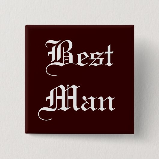 Beste tekst vierkante button 5,1 cm (Voorkant)