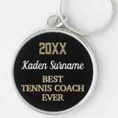 Beste Tenniscoach Award Sleutelhanger (Voorkant)