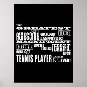Beste tennissers grootste tennisspeler poster
