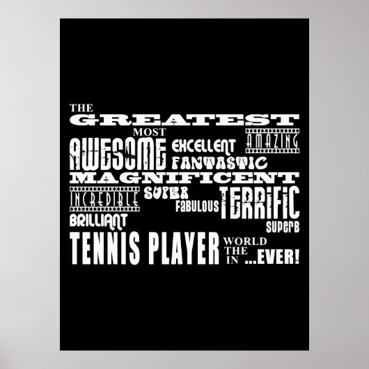 Beste tennissers grootste tennisspeler poster (Voorkant)
