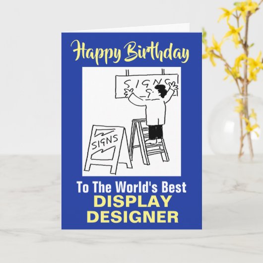 Beste Tentoonstelling Stand Display Designer Verja Kaart (Gele Bloem)