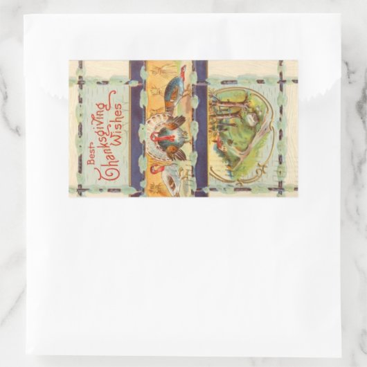 Beste Thanksgiving wenst  Sticker (Tas)