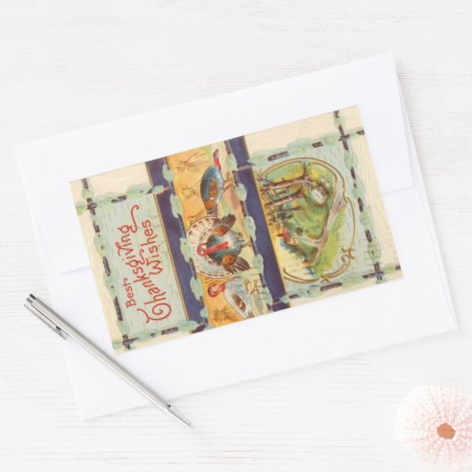 Beste Thanksgiving wenst  Sticker (Envelop)