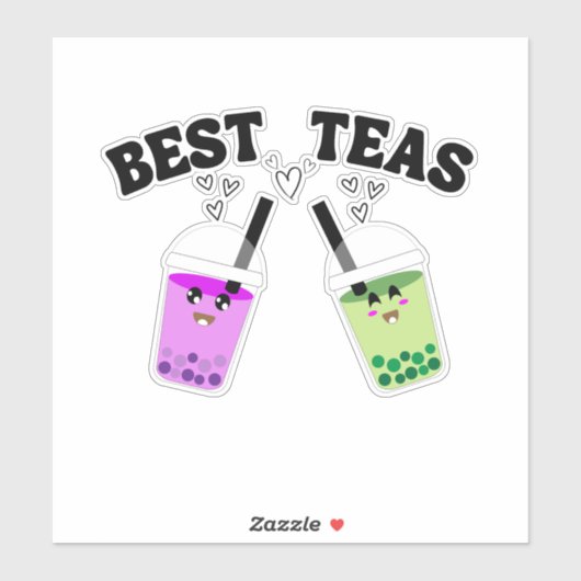 Beste thee, Matcha bubble tea Sticker (Vel)