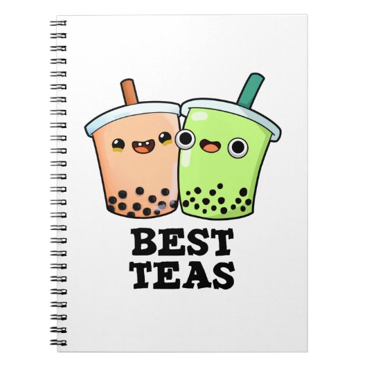 Beste Theeën Grappige Beste Vrienden Boba Thee Gra Notitieboek (Voorkant)