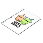 Beste Theeën Grappige Beste Vrienden Boba Thee Sta Notitieboek (Linkerzijde)