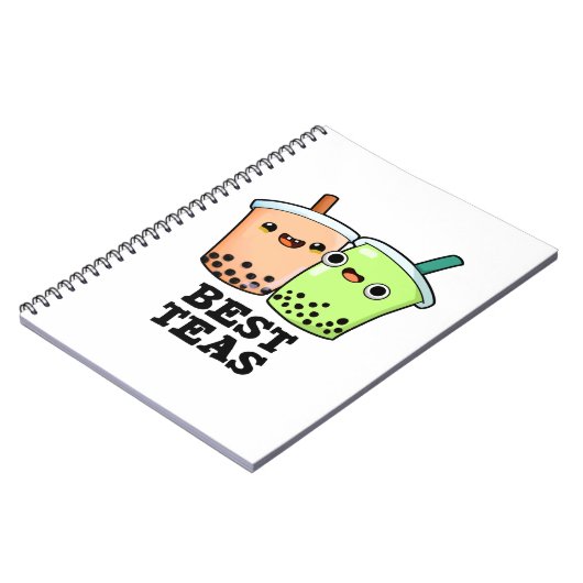 Beste Theeën Grappige Beste Vrienden Boba Thee Sta Notitieboek (Linkerzijde)