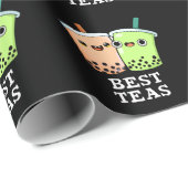 Beste Theeën Grappige Beste Vrienden Boba Thee Sto Cadeaupapier (Rol Hoek)