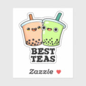 Beste Thees Grappige Besties Boba Theepin Sticker (Vel)